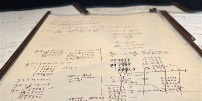 Einstein'n Genel Grelilik Kuram'na ait forml rekor fiyata satld