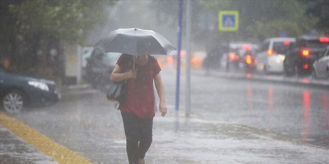 Meteoroloji'den kuvvetli ya ve kuvvetli rzgar uyars - Harital