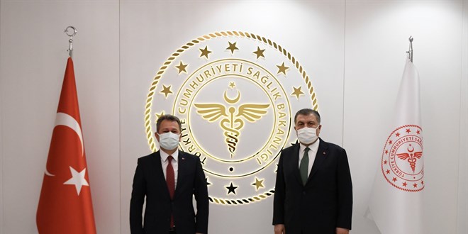 ÖSYM Başkanı Aygün, Bakan Koca'yı ziyaret etti