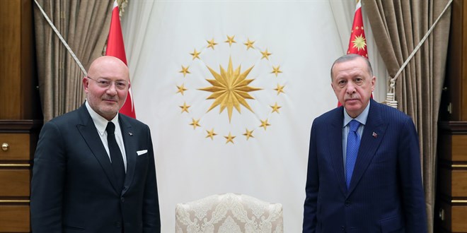 Erdoğan, Doğuş Holding CEO'su Ferit Şahenk'i kabul etti