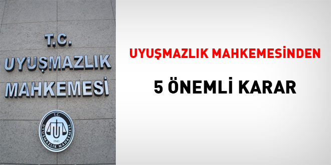 Uyuşmazlık Mahkemesi'nden 'kamu personeli' ile ilgili 5 önemli karar