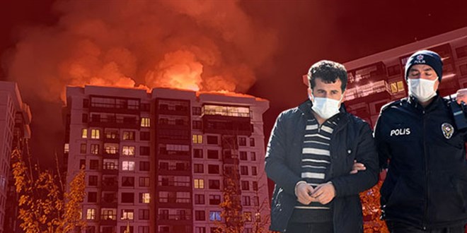 İşine son verilen binada yangın çıkaran kapıcıya tahliye