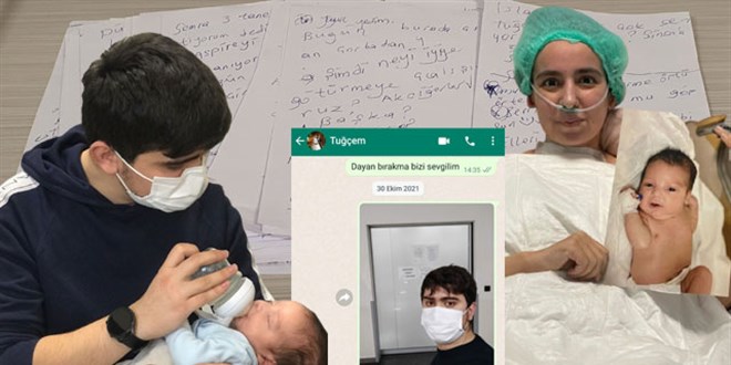 Hamileyken koronaya yakalandı, mektuplarla hayata bağlandı