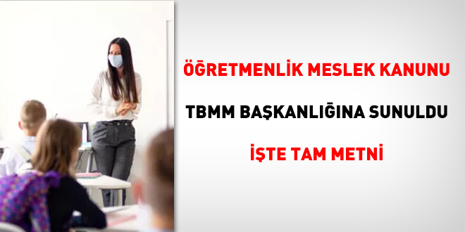 Öğretmenlik Meslek Kanunu'nun tam metni