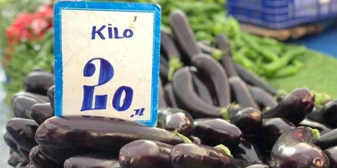 Antalya'da patlıcanın fiyatı 20 lira oldu