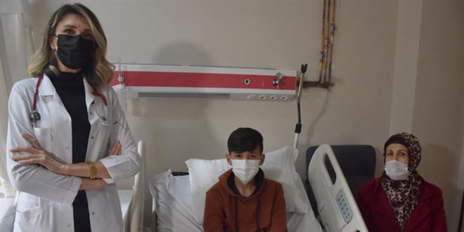 13 yaşındaki Abdussamet, ikinci kez koronavirüsü yendi