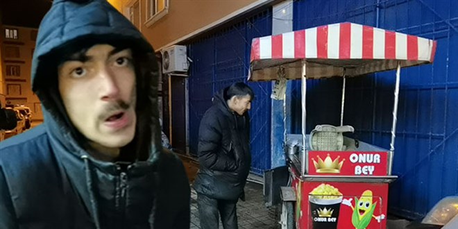 Mısır tezgahından malzemeleri çalınan engelli gence destek