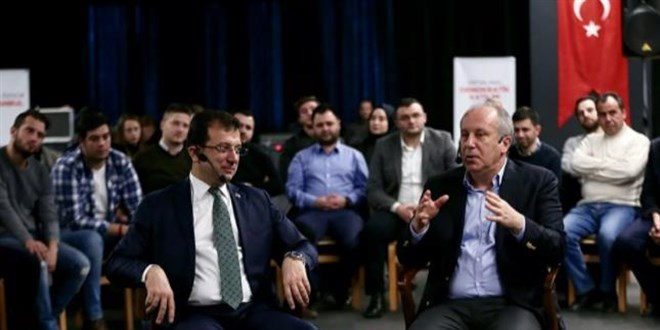 Muharrem nce: Cumhurbakan adayym, niye Ekrem'e destek vereyim?