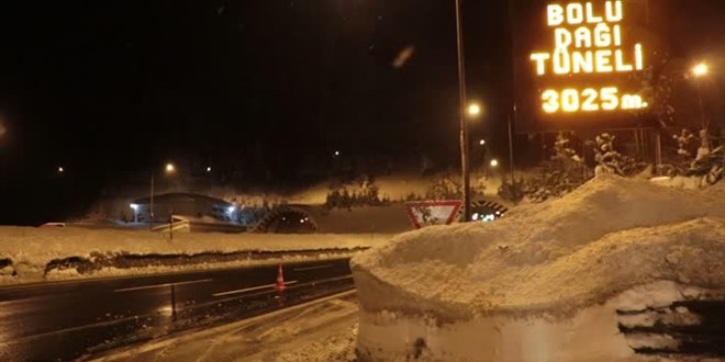 Bolu Dağı'nda yeniden kar yağışı başladı