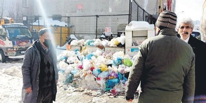 Kar eridi pislik ortaya çıktı