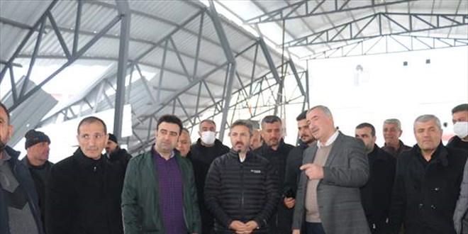 AK Partili Aydın'dan, Adıyaman'da kardan zarar gören tesislerde inceleme