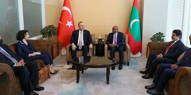 Bakan Çavuşoğlu, Maldivli mevkidaşı Shahid ile görüştü