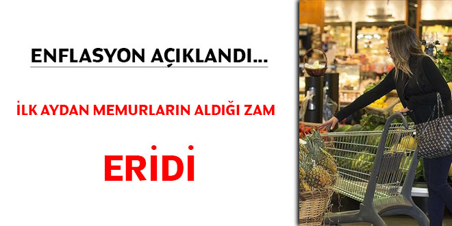 Enflasyon akland... lk aydan memurlarn ald zam eridi