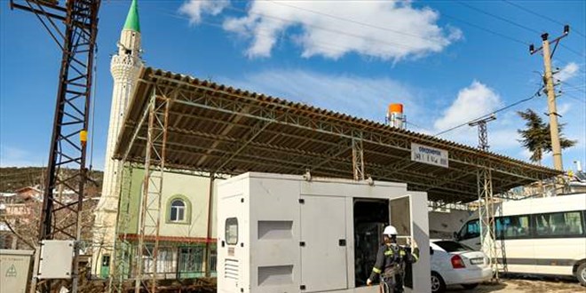 Isparta'da 2 bin 663 aboneye jeneratör ile elektrik veriliyor