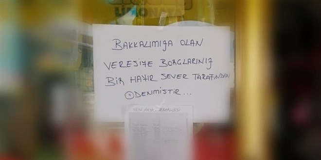 Gizli hayırsever 54 kişinin 38 bin 900 TL'lik borcunu ödedi