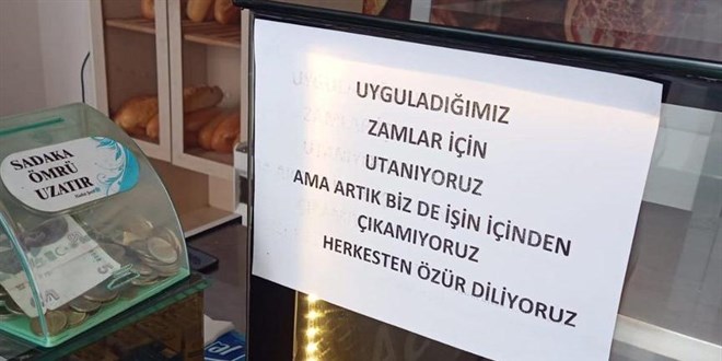 Fırıncıdan dikkat çeken özür: Zamlar için utanıyoruz
