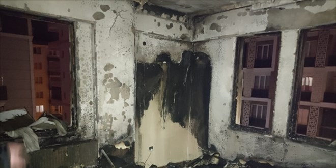 Samsun'da oksijen cihazının patlaması sonucu çıkan yangın söndürüldü