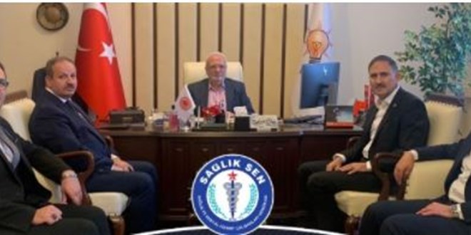 Sağlık-Sen, sağlık çalışanlarına maaş düzenlemesi için Elitaş ile görüştü