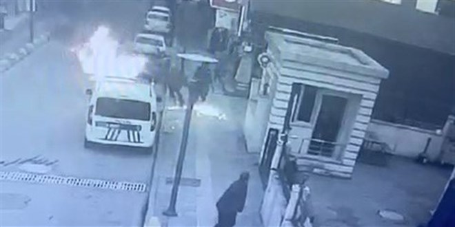 Polis otosunu ateşe veren şahıs tutuklandı
