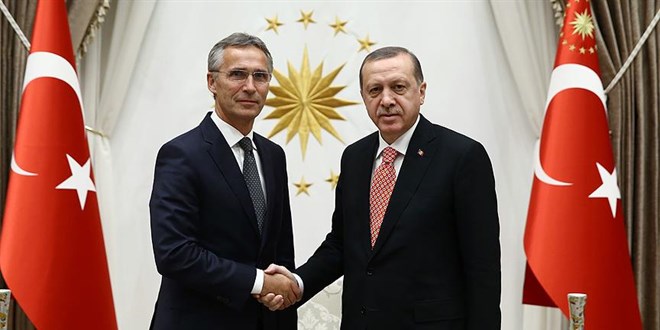 Erdoan, NATO Genel Sekreteri Stoltenberg ile grt