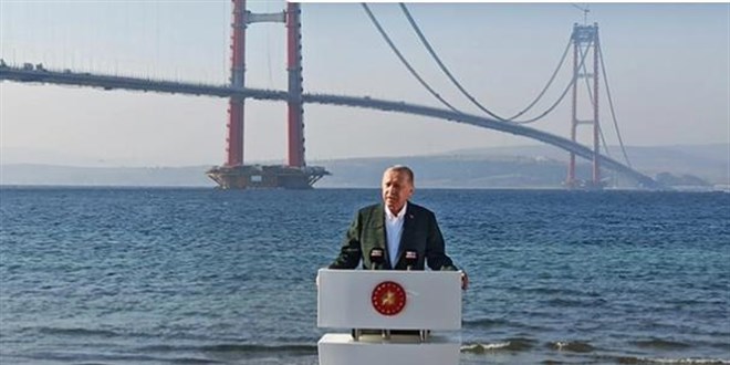 Erdoğan'dan 1915 Çanakkale Köprüsü'ne ilişkin paylaşım