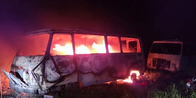 Muğla'da minibüste çıkan yangında bir kişi öldü