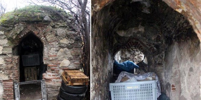 Osmanlı'dan kalan hamam kalıntısı ardiye oldu