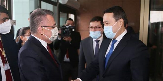 Cumhurbakan Yardmcs Oktay, Kazakistan Babakan smailov ile grt