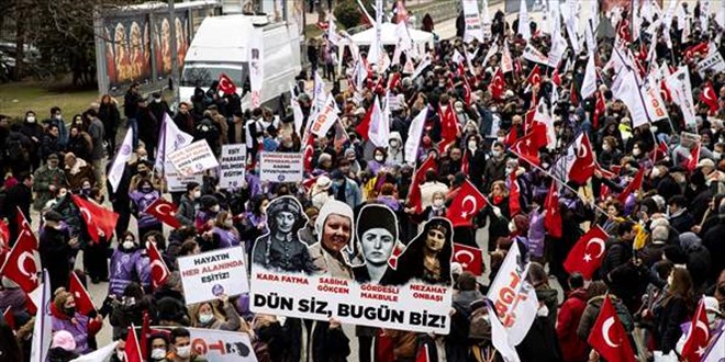 Başkentte' Yükselen Kadın Yükselen Türkiye Mitingi' yapıldı