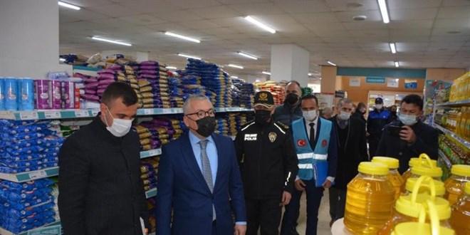 Valinin market denetiminde iki markete inceleme başlatıldı