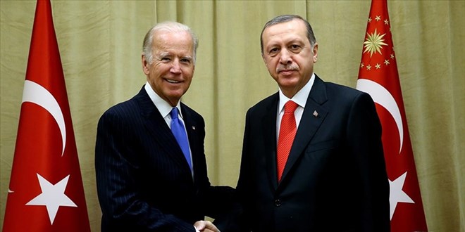 Erdoan, ABD Bakan Joe Biden ile grecek