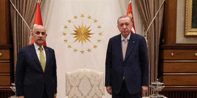 Erdoğan, yeni atanan Bakan Kirişçi'yi kabul etti