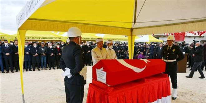 Şehit polis Bozkurt Gaziantep'te toprağa verildi