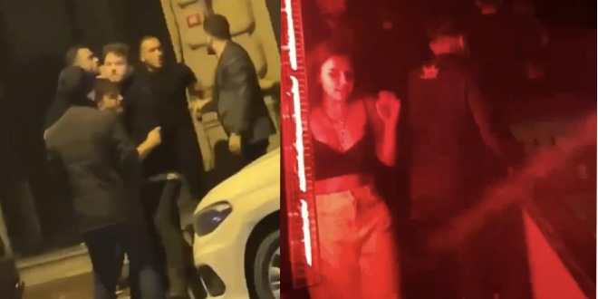 Fenomenlerin partisinde kavga: Masa ve şişeler havada uçuştu