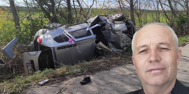 Domuza çarpmamak için sürücünün ani manevra yaptığı araç şarampole uçtu: 1 ölü