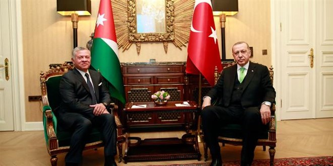 Cumhurbaşkanı Erdoğan Ürdün Kralı ile görüştü