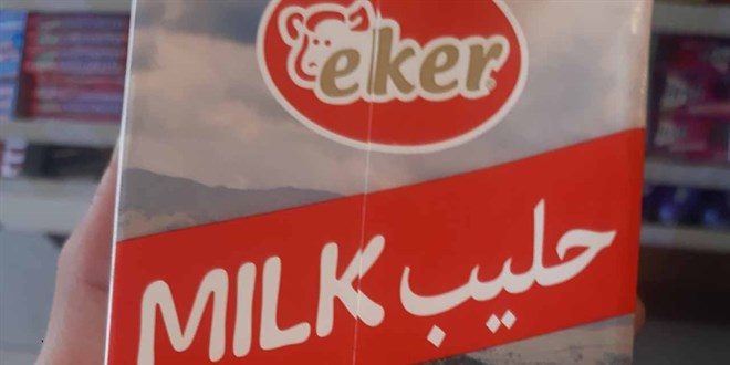 Eker'in marketlerde Arapça yazılı süt satışına başlamasına tepki