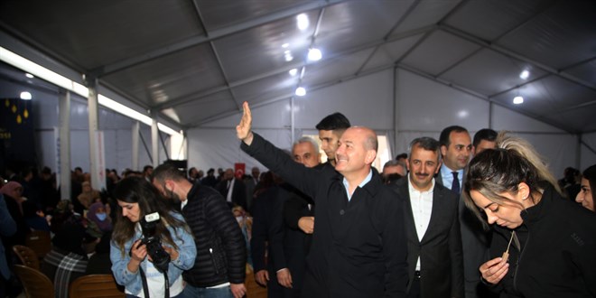 ileri Bakan Soylu, Bozkurt'ta iftar programnda konutu