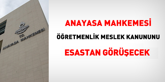Öğretmenlik Meslek Kanunu esastan görüşülecek