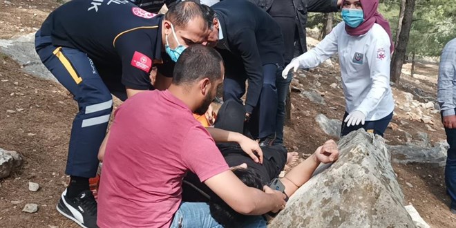 Piknik yapan polis, bıçakla hayat kurtardı