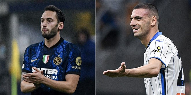 Milano Başkonsolosu Uludüz, Hakan Çalhanoğlu ve Merih Demiral'la görüştü