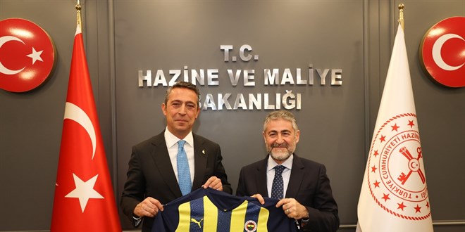 Maliye Bakanı Nebati, Fenerbahçe Başkanı Koç'u kabul etti