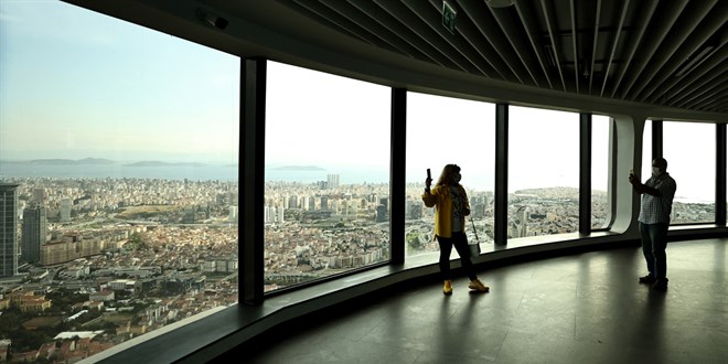 Çamlıca Kulesi'ni bir yılda 563 bin kişi ziyaret etti