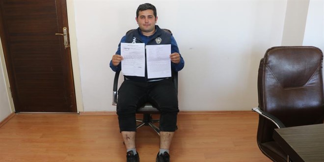 Zabıta kendisini darp ettiğini ileri sürdüğü kaymakamdan şikayetçi oldu