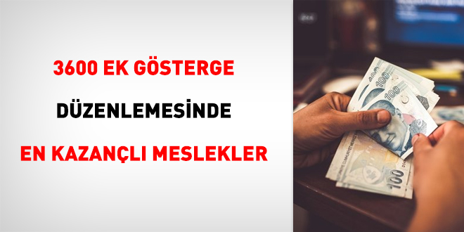 Ek gösterge düzenlemesinde en kazançlı meslekler