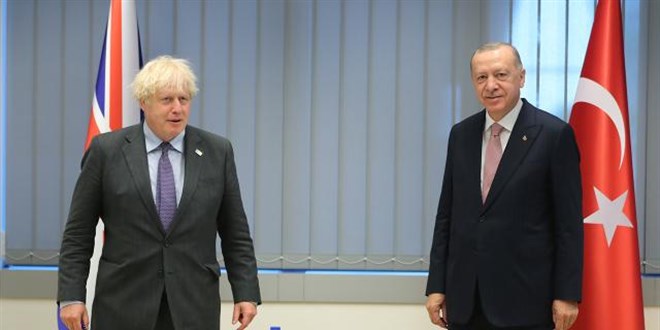 Cumhurbaşkanı Erdoğan, İngiltere Başbakanı Johnson ile görüştü