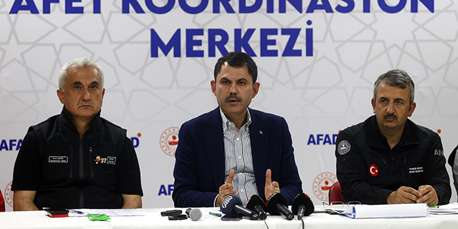 Bakan Kurum: Küre'de bir vatandaşımız kayıp