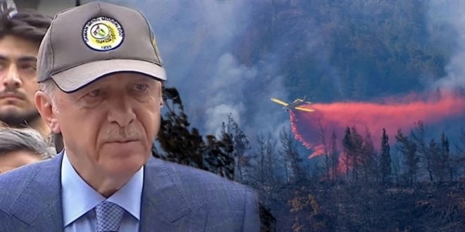 Erdoğan, Datça'da orman yangınıyla mücadele eden ekiplere teşekkür etti