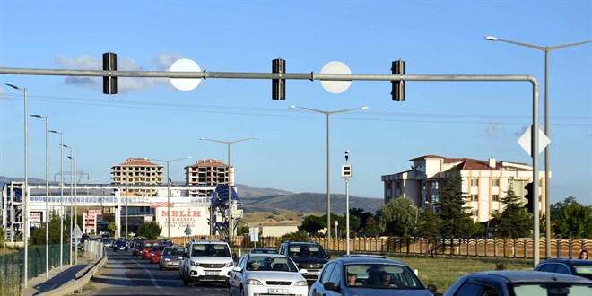 'Kilit kavşak' Kırıkkale'de trafik yoğunluğu yaşanıyor