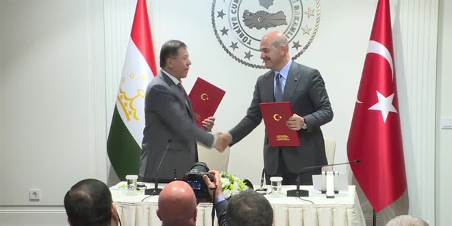 Türkiye ile Tacikistan arasında güvenlik iş birliği anlaşması imzalandı